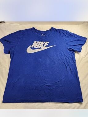 Nike Royal Blue Short Sleeve Tee with White Swoosh